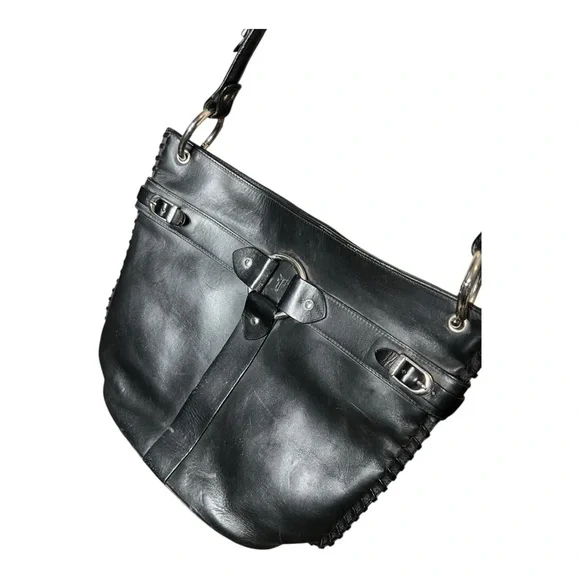 Frye Black Leather Shoulder Bag - Picture 2 of 8